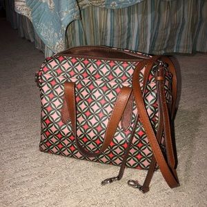Patterned Fossil Purse